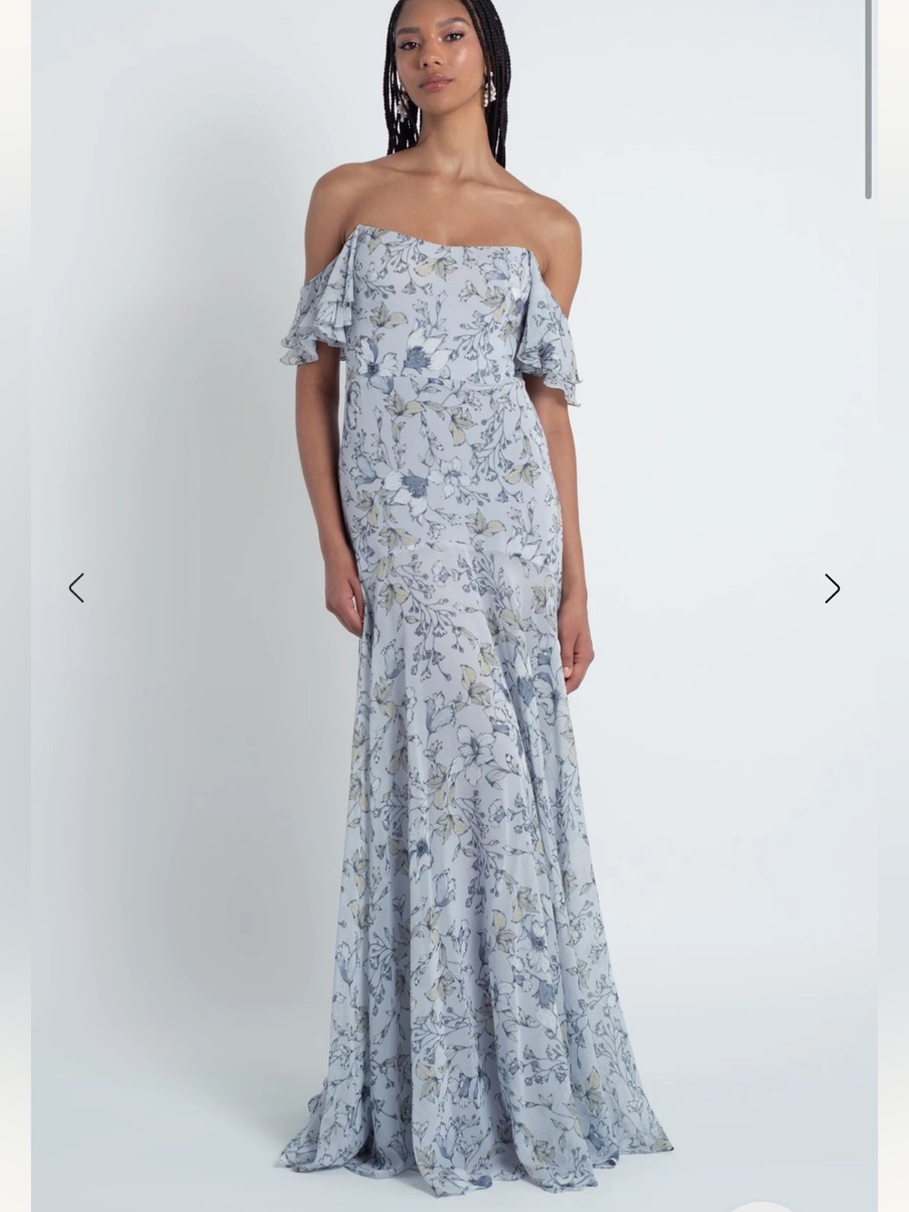 Jenny Yoo Belen in Whisper Blue Sagar Print - Picture 2 of 4